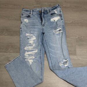 American Eagle Outfitters Light Blue Distressed Jeans